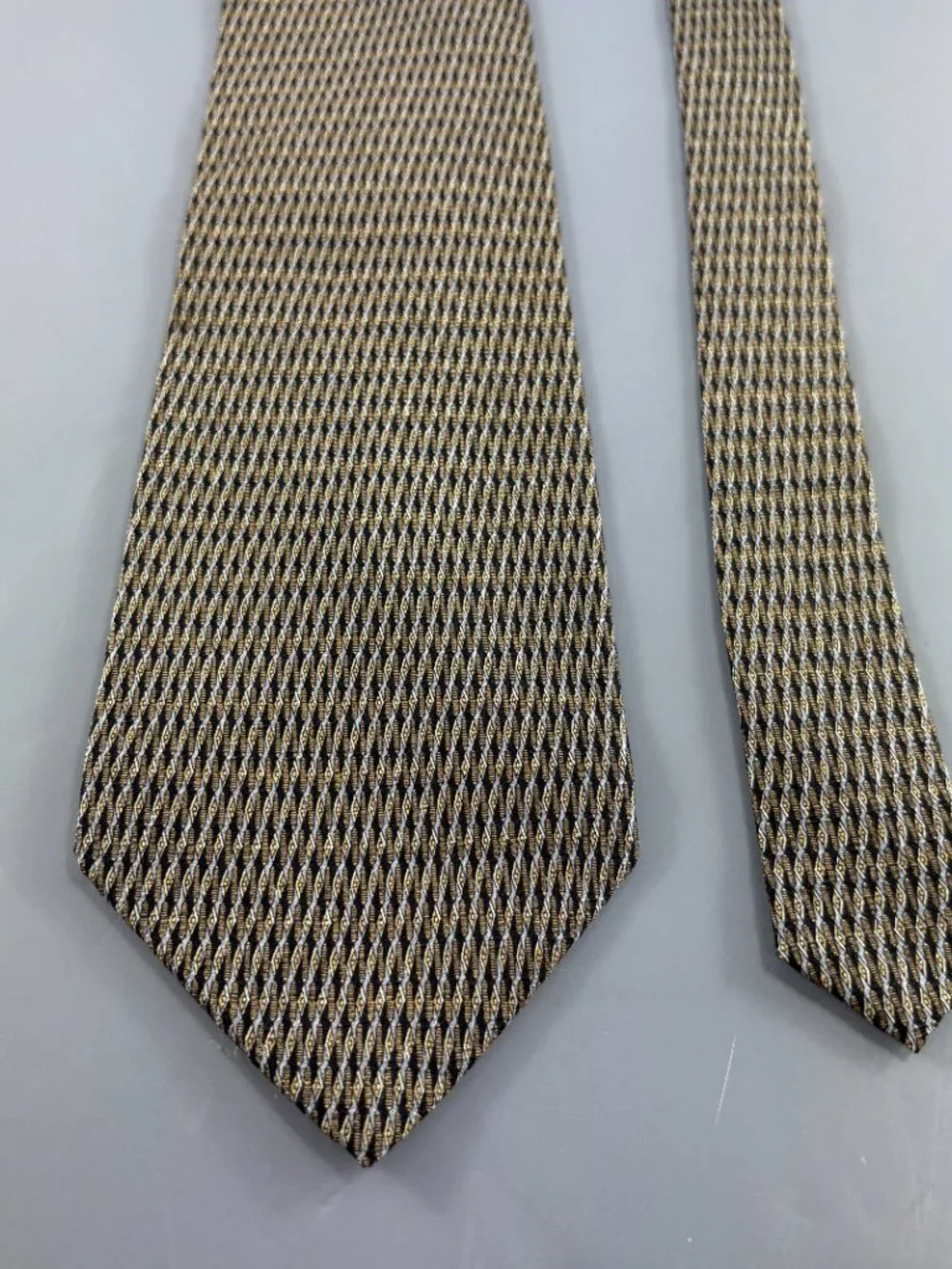 Daniel De Fasson Tan / Black Men's Tie 4